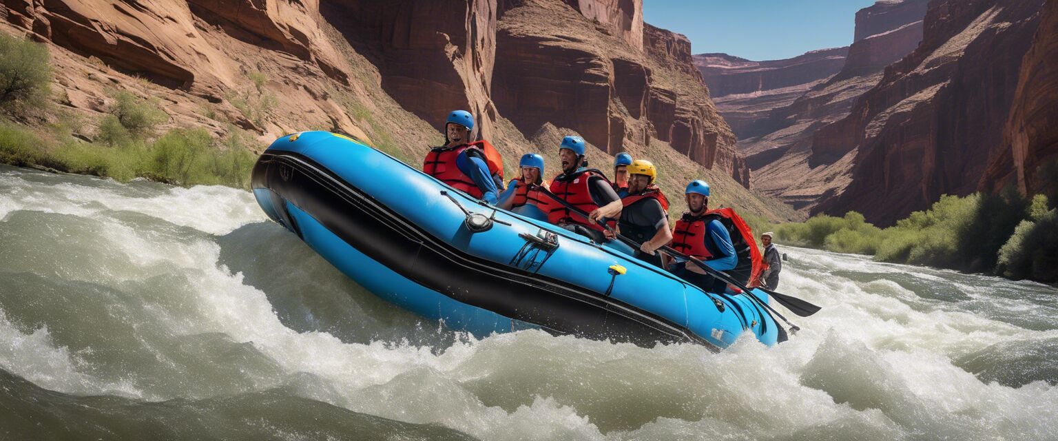 Guided rafting experience