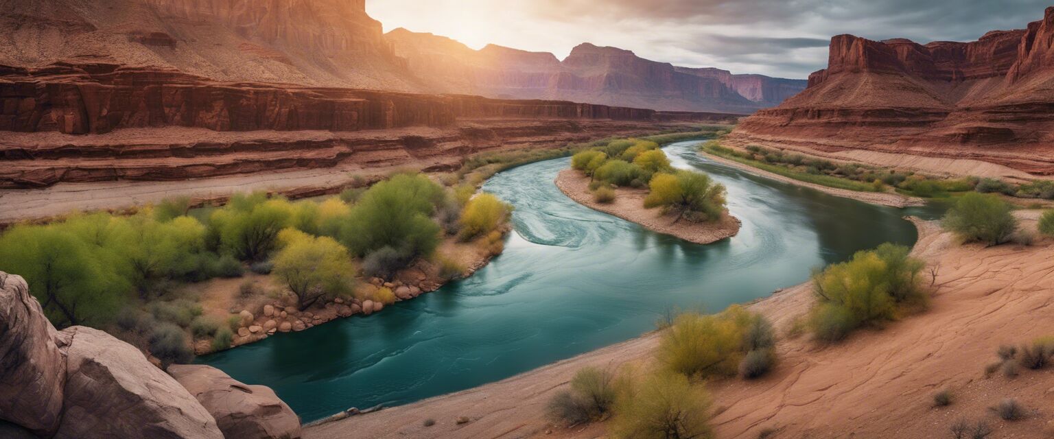 Scenic view of the Colorado River